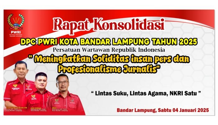 DPC PWRI Kota Bandar Lampung adakan Rapat Konsolidasi Awal Tahun 2025.